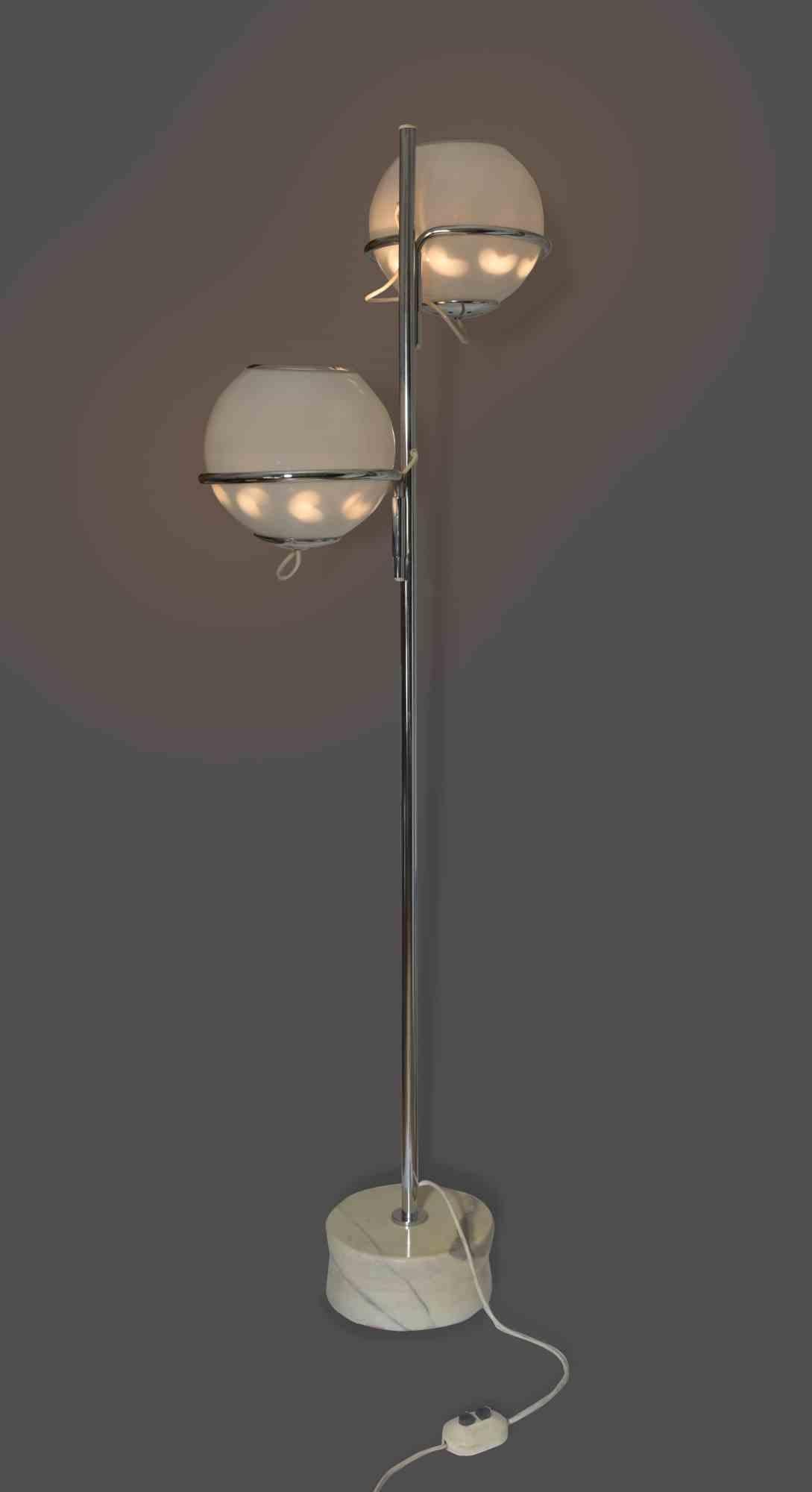 Vintage 1094 Floor Lamp by Gino Sarfatti, Italy, 1969 In Good Condition For Sale In Roma, IT