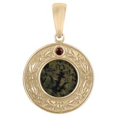 Collar Colgante Moneda Antigua Vintage Oro 10K