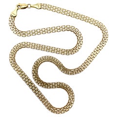 Vintage 10K Gold Bismark Chain Necklace