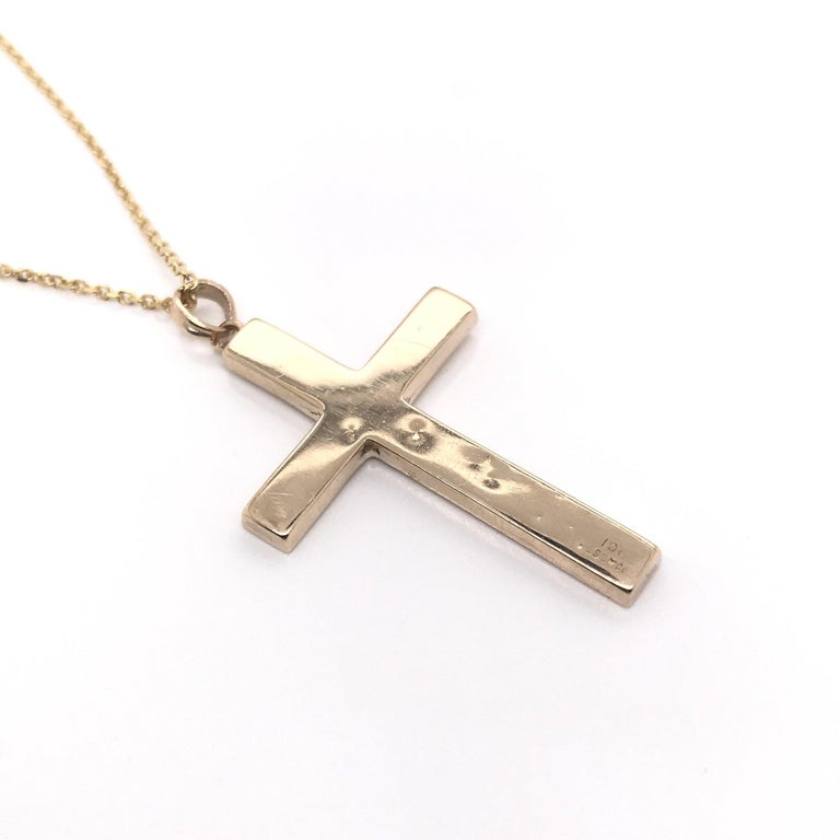 Vintage 10 Karat Gold Cross Necklace For Sale at 1stDibs 10 karat