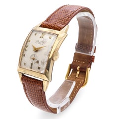 Vintage 10k Gold Filled Gruen Curvex Mens Manual Wind Watch