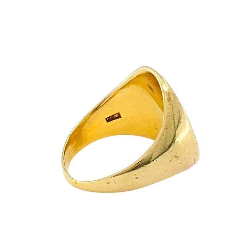 Women's or Men's Vintage 10k Gold Monogram Signet Ring