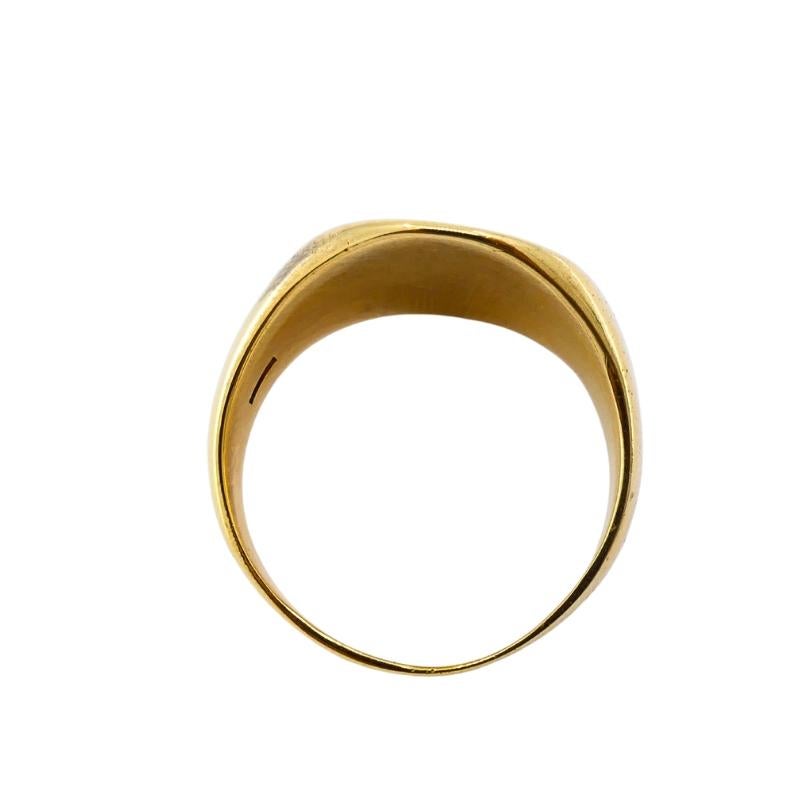 Vintage 10k Gold Monogram Signet Ring 1