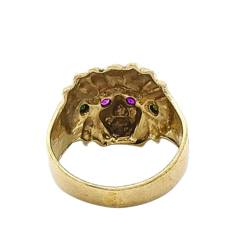 Vintage 10k Gold Native American Headdress Ring (bague de coiffure amérindienne) en vente 2