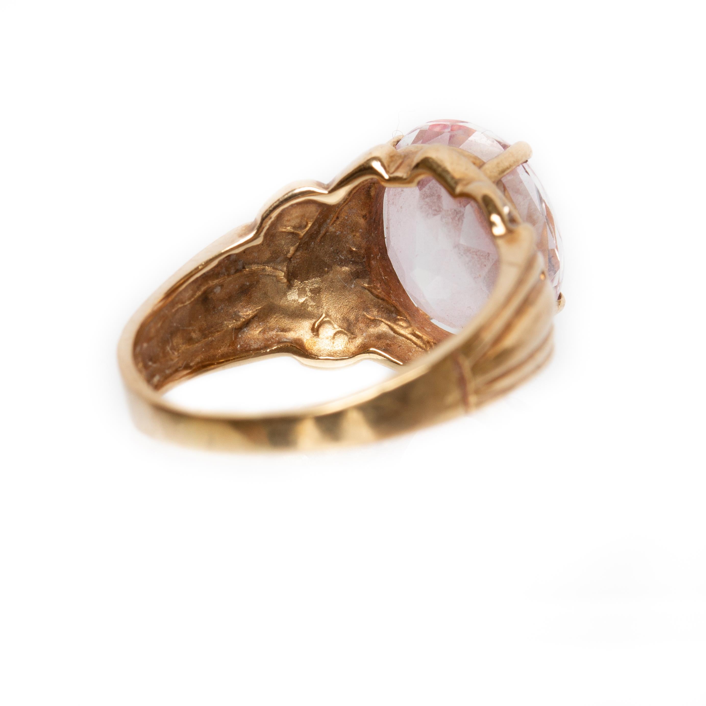 pink sapphire antique ring