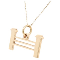 Vintage 10K Gold Yale University 'Fence Club' Charm for a Charm Bracelet