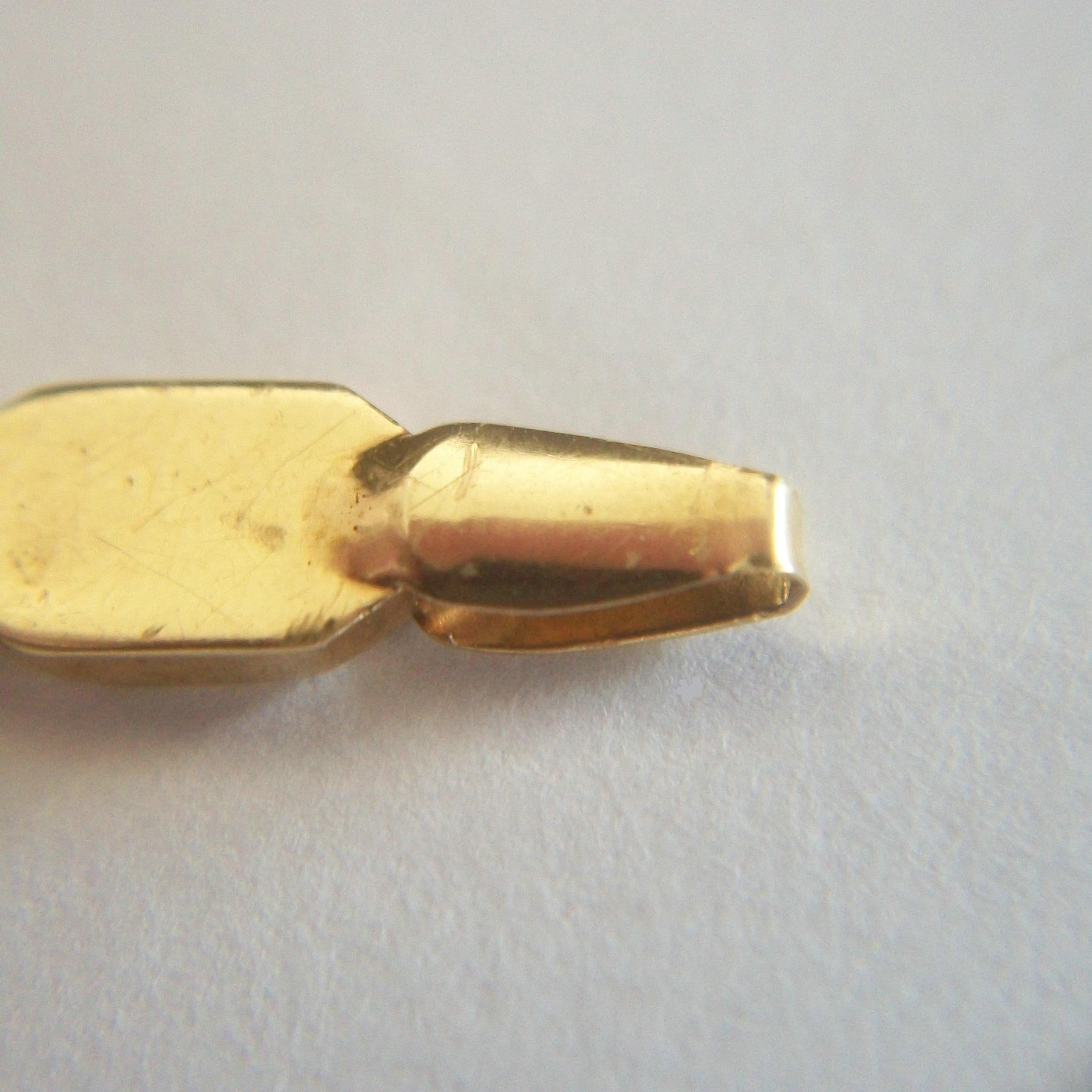 Vintage 10K Yellow Gold Chain Link Bracelet - 4.31 Grams - Italy - Circa 1980's For Sale 10