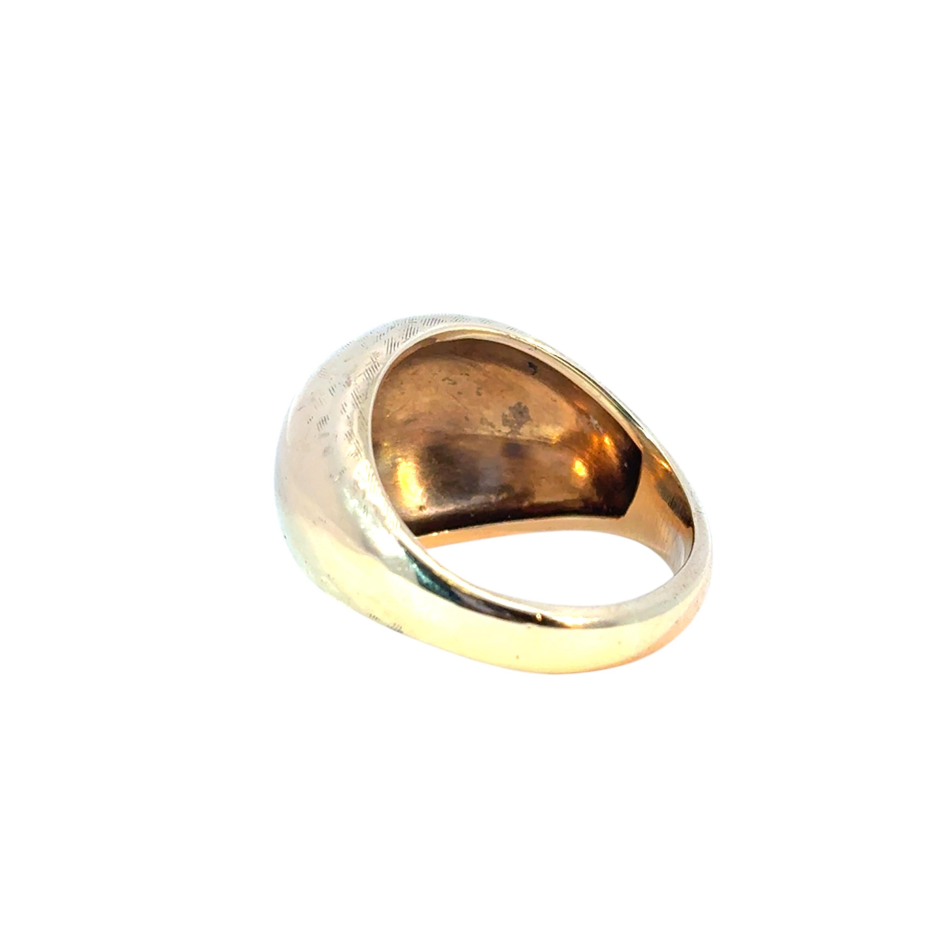 Vintage 10k Yellow Gold Dome Ring 3