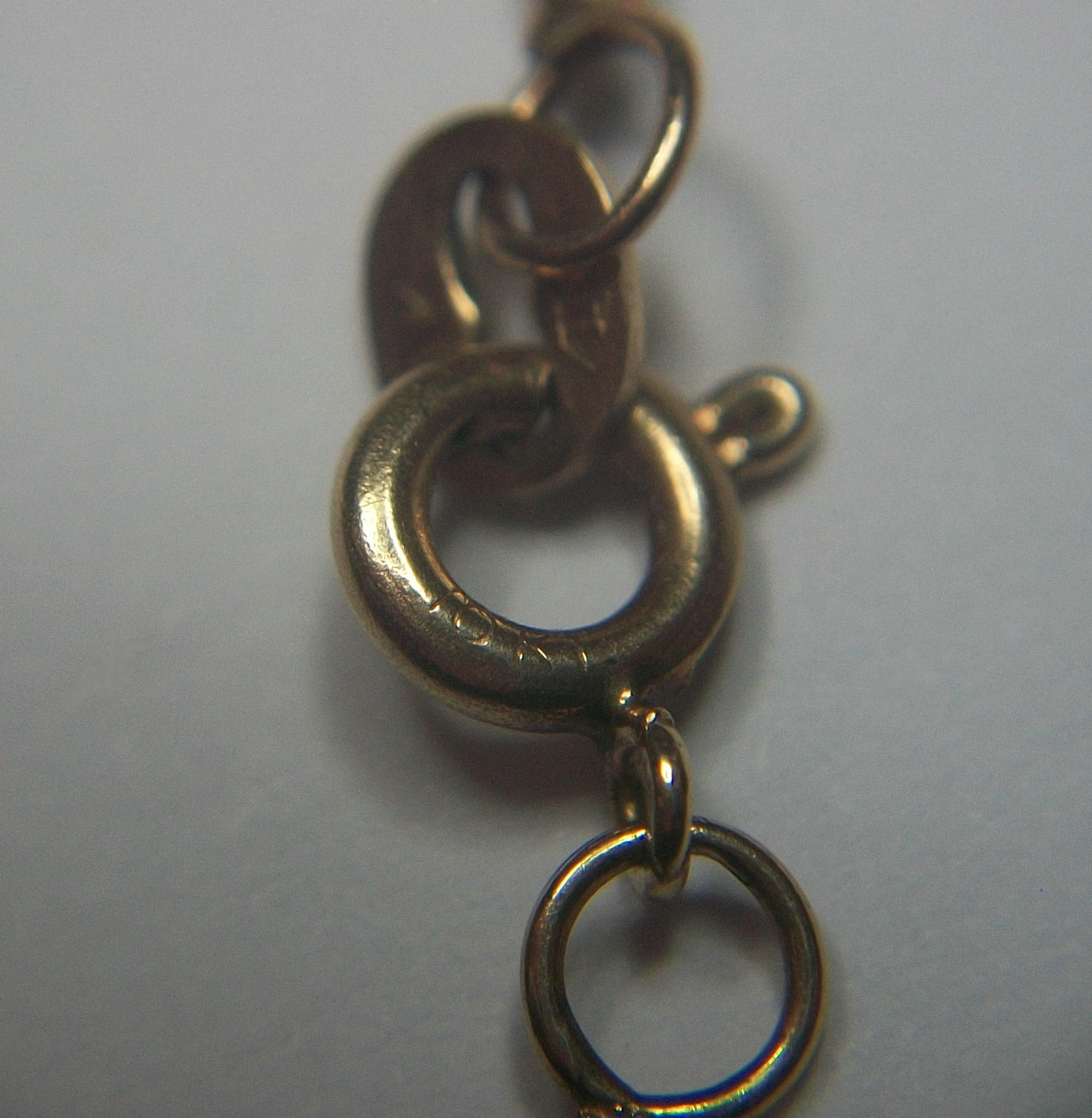 Catena a serpente d'epoca in oro giallo 10K - Firmata - Stati Uniti - CIRCA 1980 in vendita 4