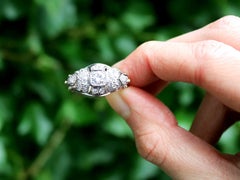 Vintage 1.10 Carat Diamond and Yellow Gold Cocktail Ring