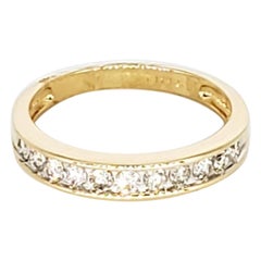 Vintage 1,10 Karat Diamant Halb-Eternity-Ring 14 Karat