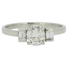 Vintage 1.10 Carat Diamond Three-Stone Ring