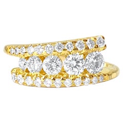 Vintage 1.10 Carat Graduating Diamond Engagement Ring