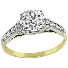 Vintage 1.11 Carat Diamond Engagement Ring