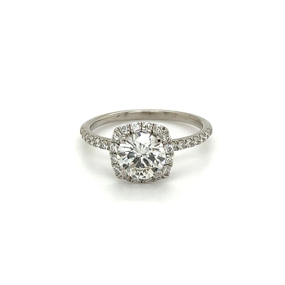Taglio brillante Anello d'oro solitario vintage da 1,11 carati con diamante rotondo taglio brillante certificato GIA in vendita