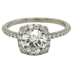 Vintage 1.11 Carat Round Brilliant Cut Diamond GIA Certified Solitaire Gold Ring