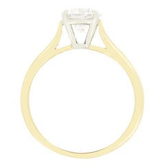 Vintage 1,15ct Diamant Solitär Ring, ca. 1960er Jahre