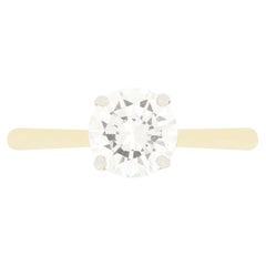 Vintage 1,15ct Diamant Solitär Ring, ca. 1960er Jahre