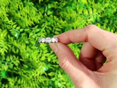 Vintage 1.16 Carat Diamond and 18k Yellow Gold Five Stone Ring Circa 1950