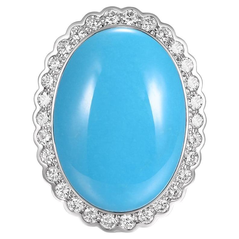 vintage sleeping beauty turquoise ring