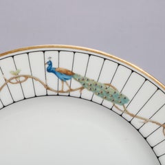 Vintage 12 Germany Rosenthal Peacock Pattern Porcelain China Dinner Plates