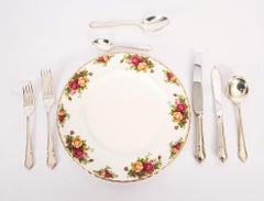 Vintage 12 Place 112 Piece Canteen Sterling Silver Cutlery William Yates 20th C