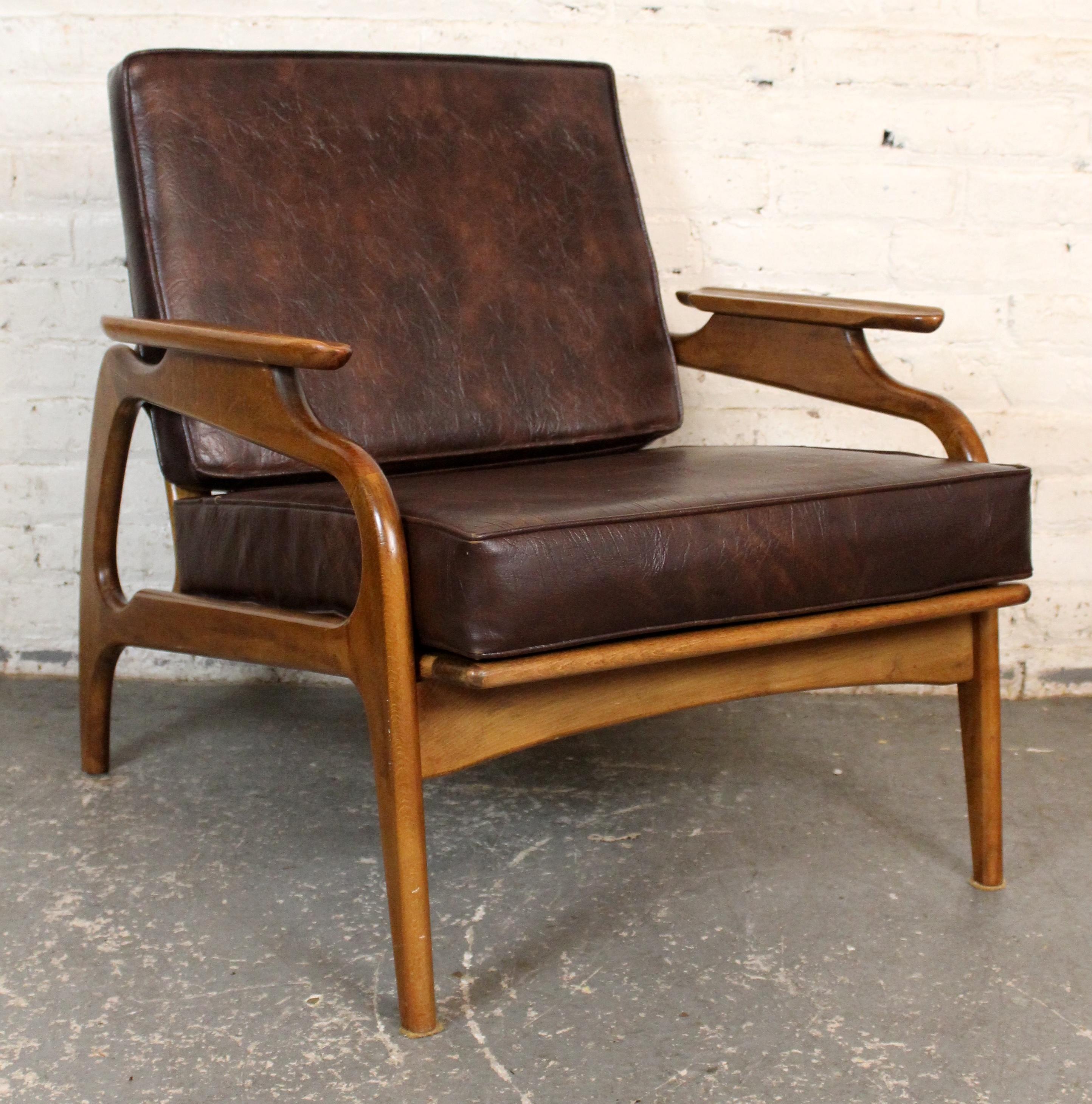 Mid-Century Modern Chaise longue vintage 