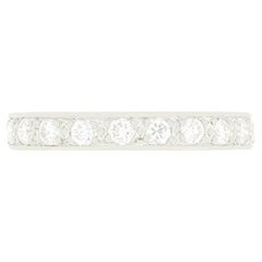 Vintage 1.20ct Diamond Full Eternity Band, ca. 1960er Jahre