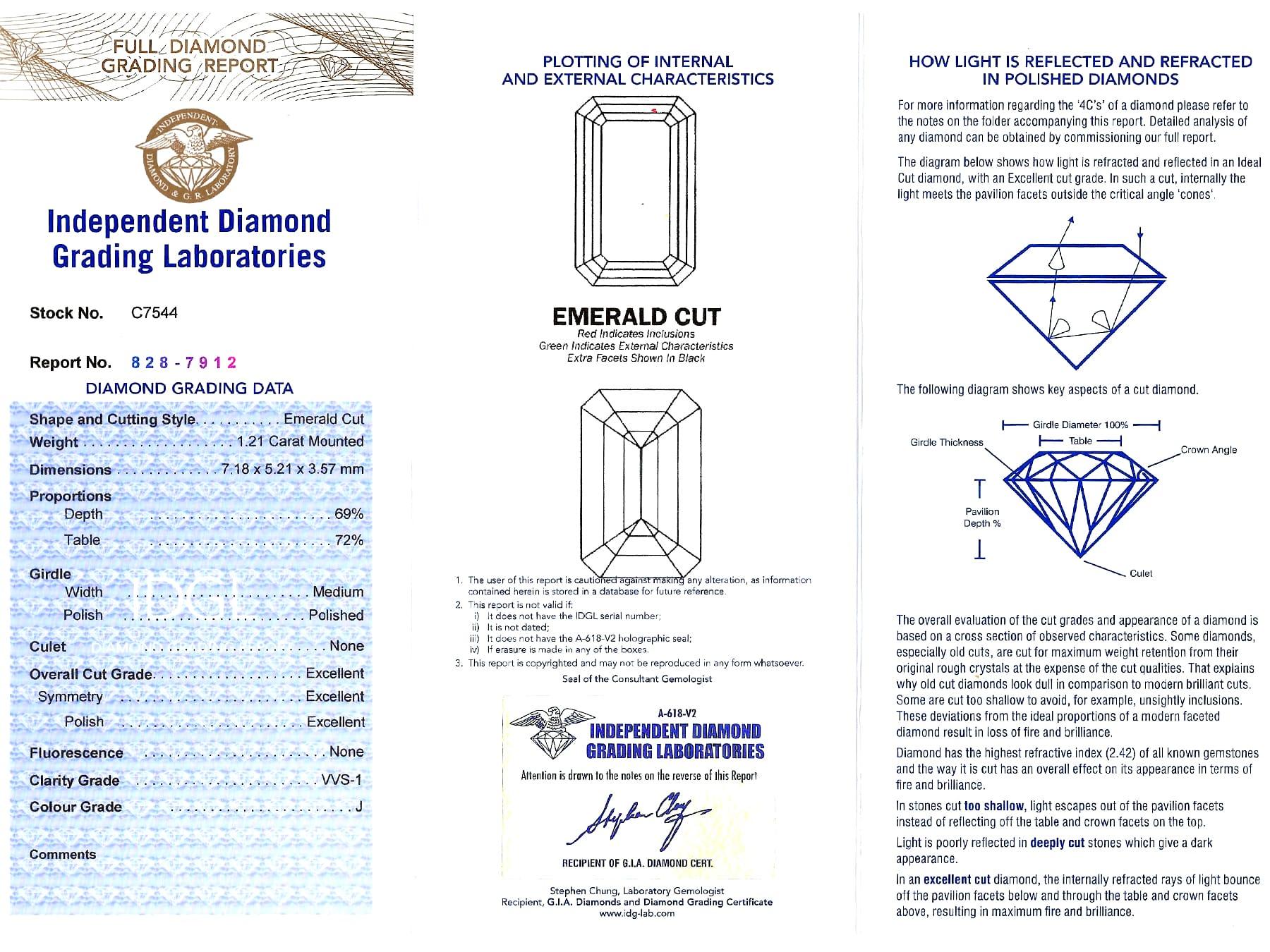 Vintage 1.21 Carat Diamond and White Gold Solitaire Ring For Sale 7