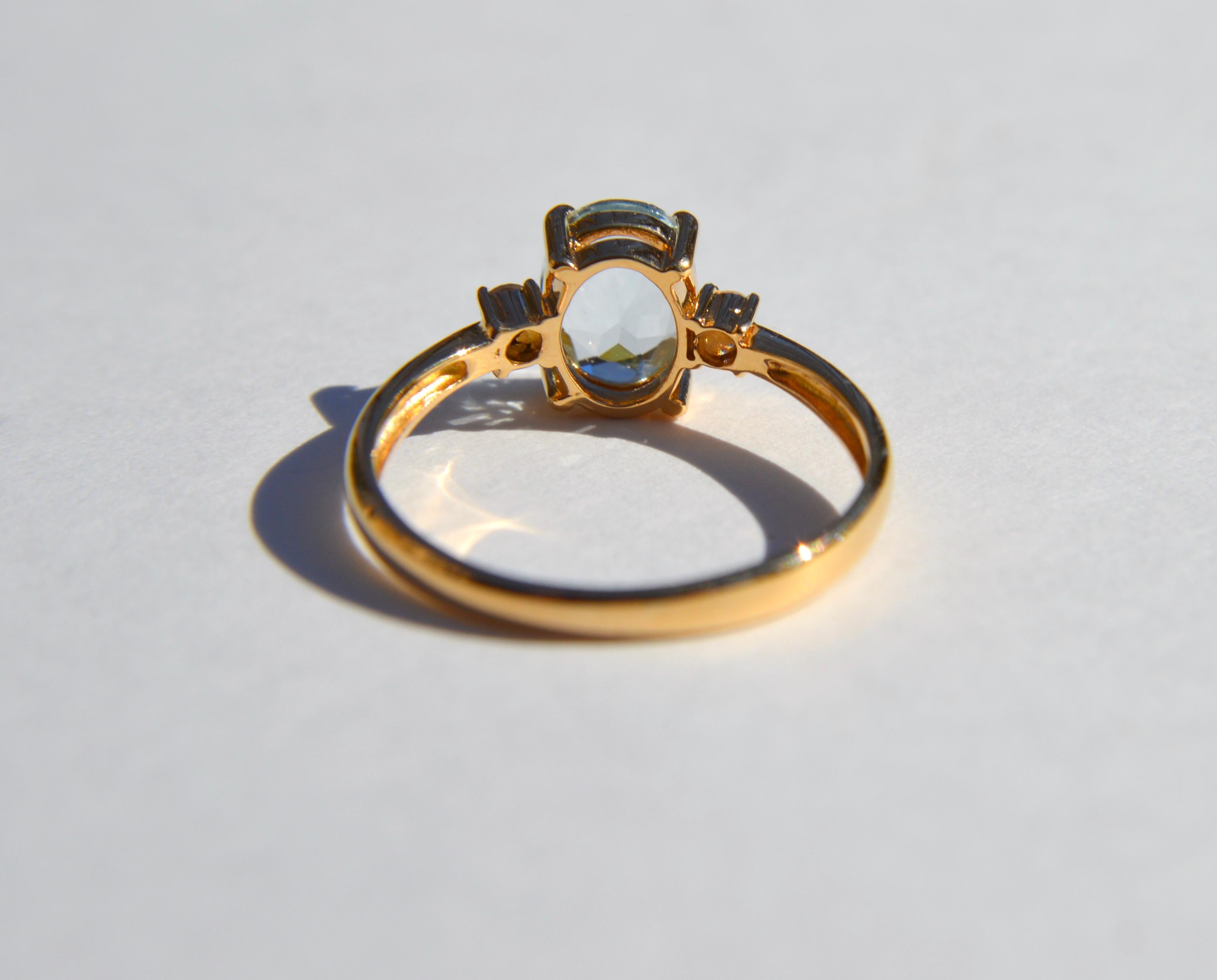 1.21 carat oval diamond ring