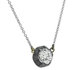 Vintage 1.26ct Diamond Pendant Necklace