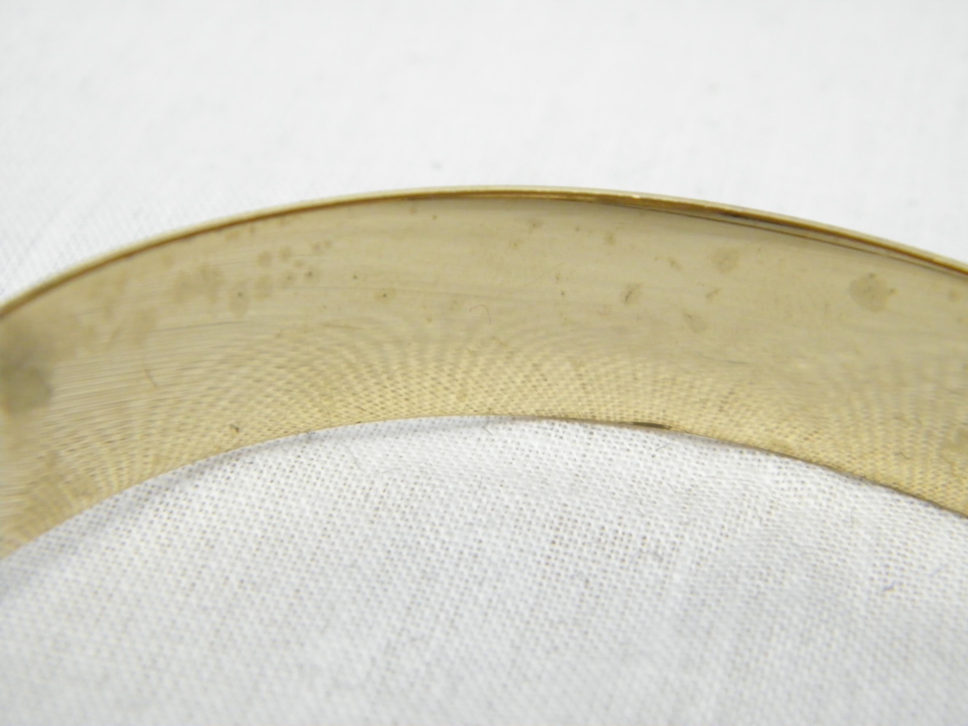 Women's or Men's Vintage 12ct Gold 'Rolled' Buckle Cuff Bracelet Bangle 500 Purity Heavy 21g For Sale