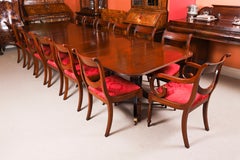 Vintage 12ft Triple Pillar Dining Table by William Tillman - Harrods 20thC