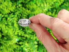 Vintage 1.30 Carat Diamond and Platinum Dress Ring Circa 1950