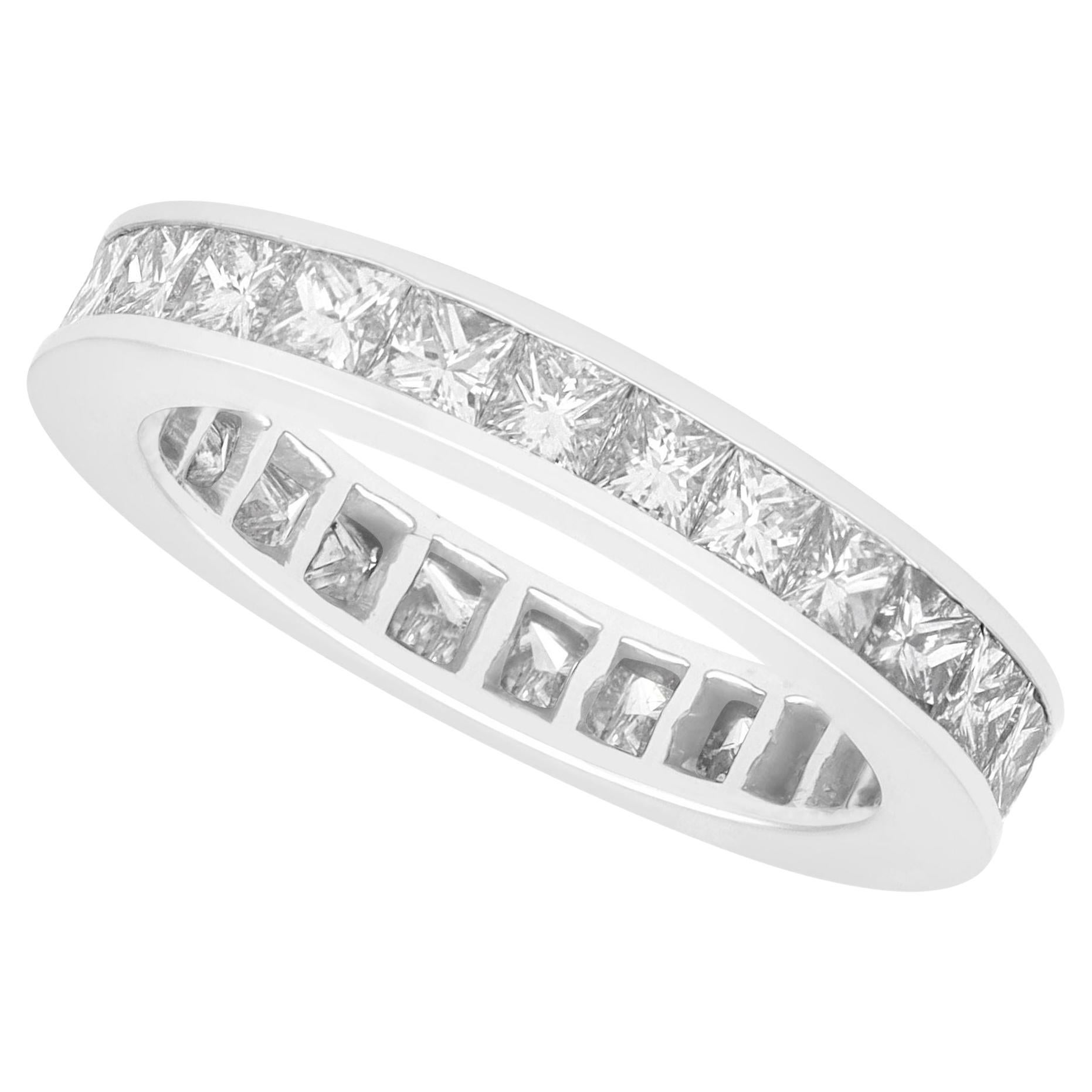 Vintage 1.20Ct Diamond, Platinum and Palladium Full Eternity Ring Circa