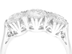 Vintage 1.32 Carat Diamond and Palladium Trilogy Ring