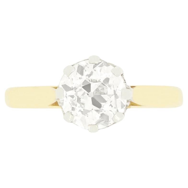 Vintage 1.35ct Diamond Solitaire Ring, c.1960s