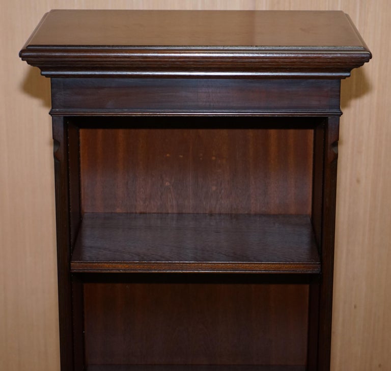 Vintage Mahogany Library Bookcase with Height Adjustable Shelves at 1stDibs