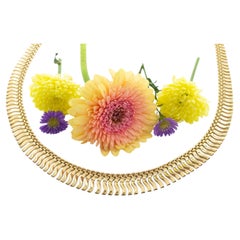 Vintage 14 carat gold Egyptian revival collier