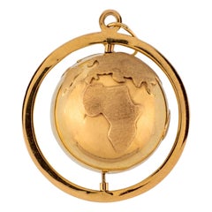 Vintage 14 Karat Globe Charm