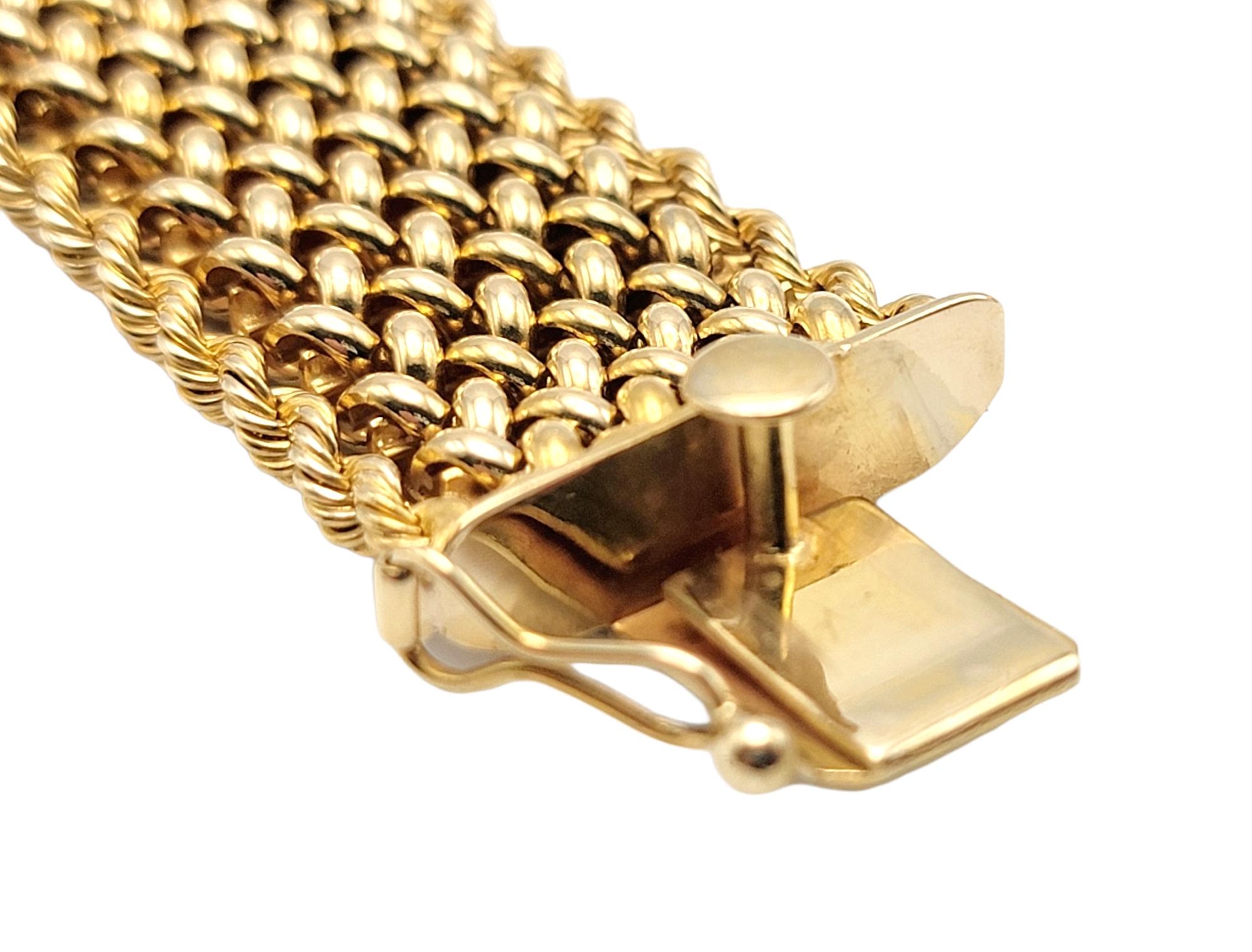 Bracciale d'epoca in oro 14 carati Art Nouveau con smalto e diamanti in vendita 4