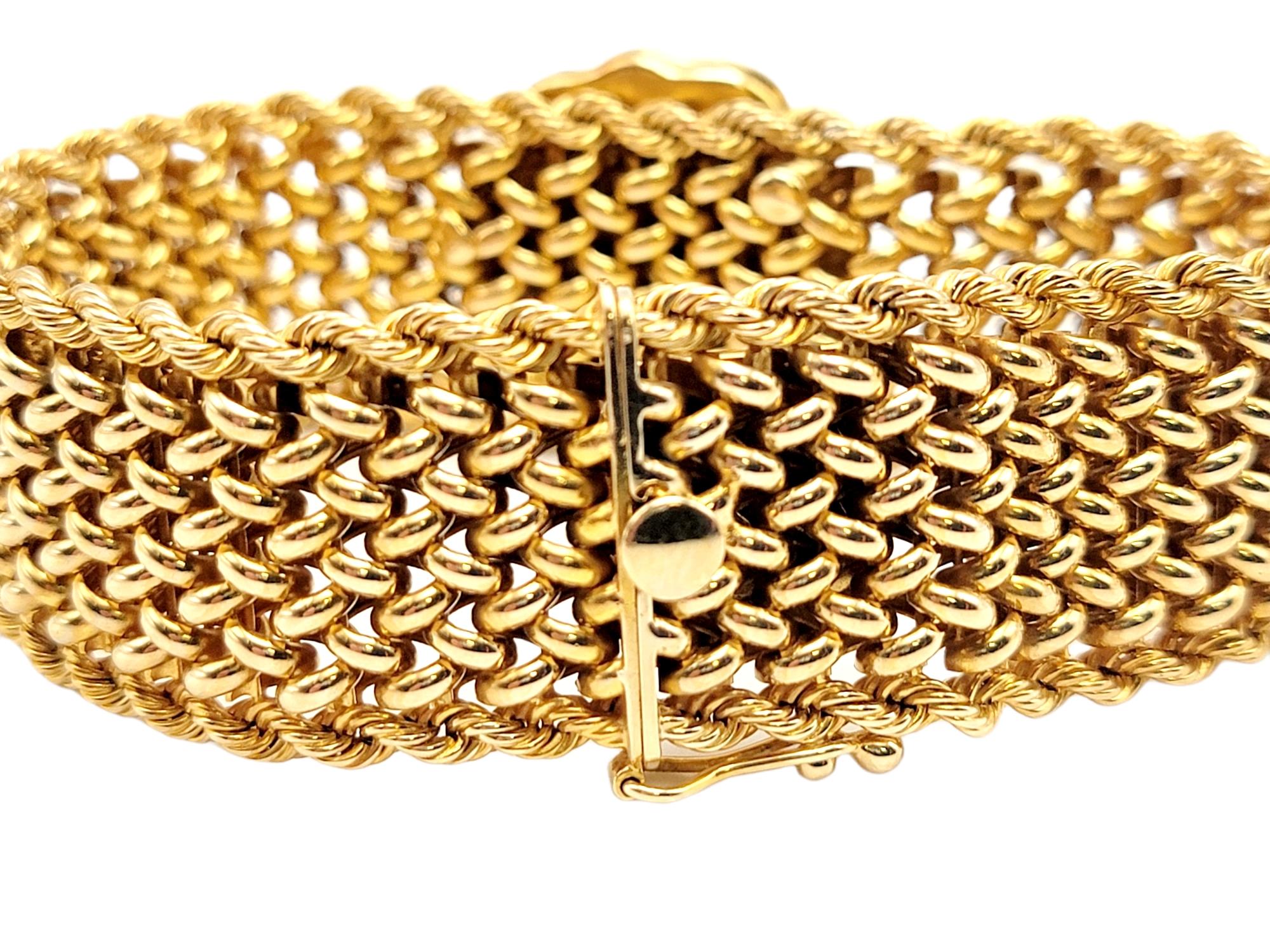 Bracciale d'epoca in oro 14 carati Art Nouveau con smalto e diamanti in vendita 1