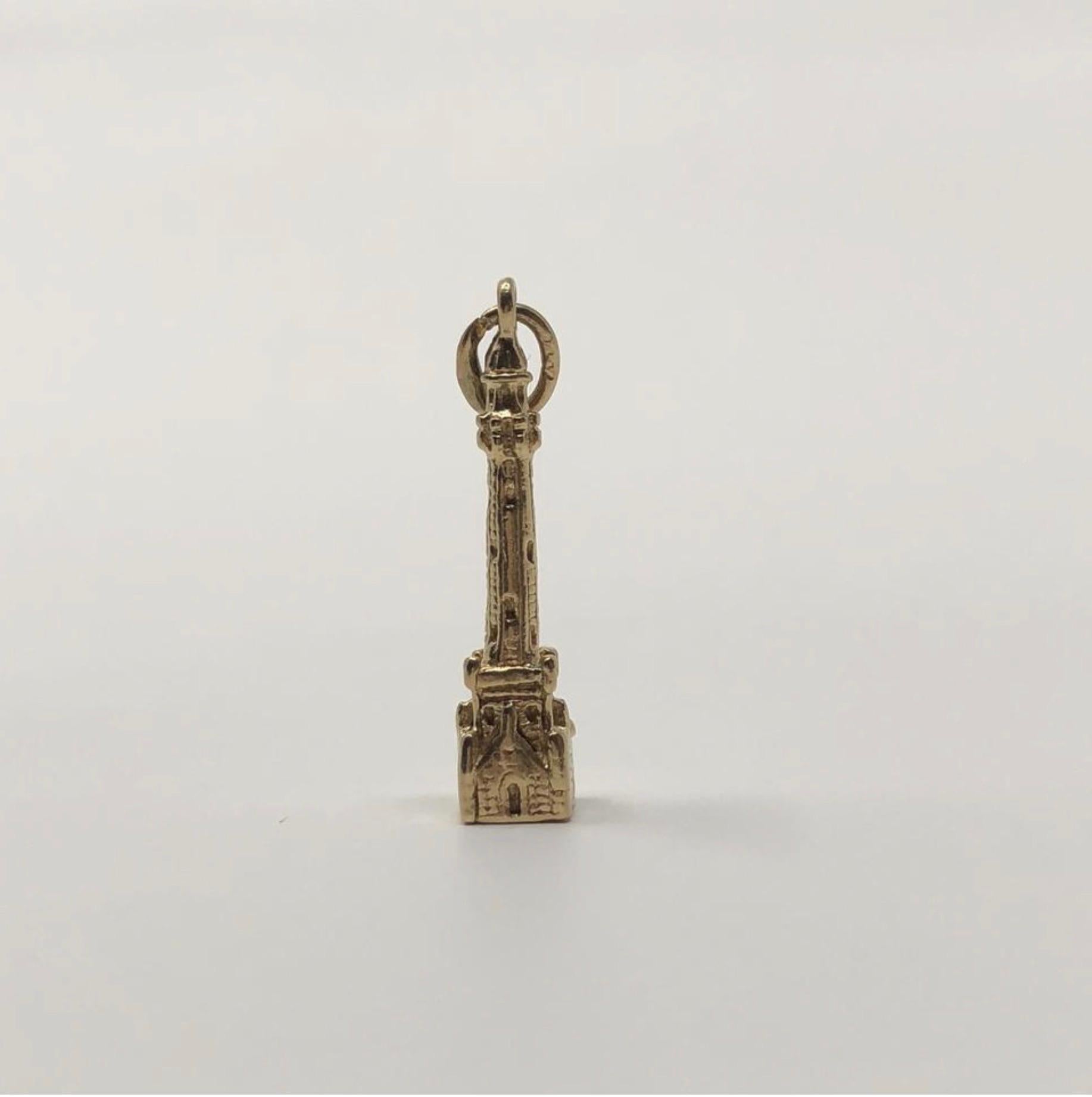 MODEL - Vintage 14k Gold Chicago Water Tower Pendant Charm

CONDITION - Exceptional! No signs of wear.

SKU - 2365-FL

ORIGINAL RETAIL PRICE - 250 + tax

MATERIAL - 14k Gold

WEIGHT - 3.5 grams

DIMENSIONS - L.25 x H1 (1.25 with bail) x D.25

COMES
