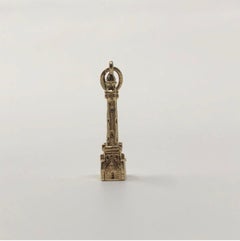 Vintage 14 Karat Gold Chicago Water Tower Pendant Charm