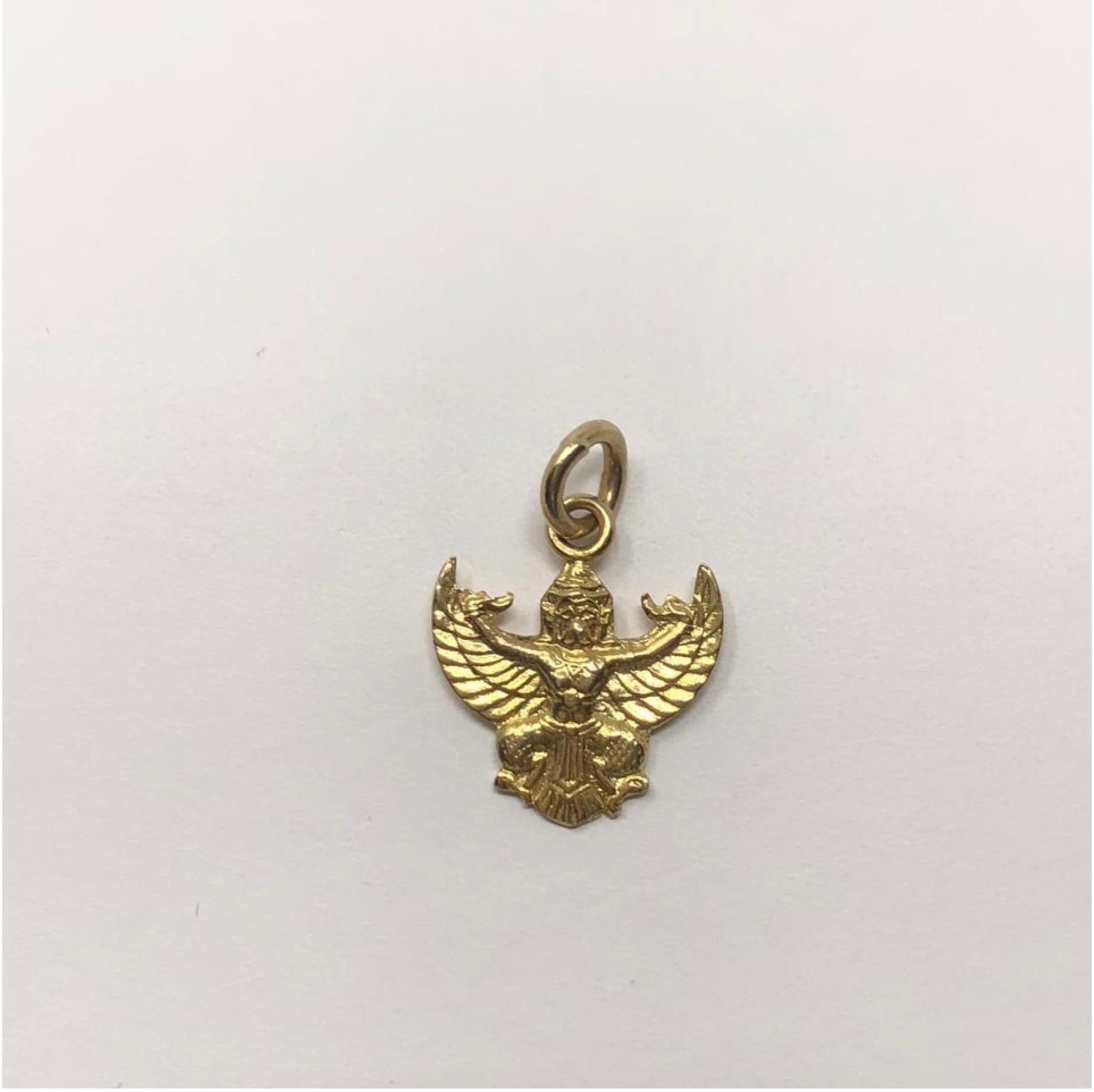 MODEL - Vintage 14k Gold Katchina Dancer with Wings Spread Pendent Charm

CONDITION - Exceptional! No signs of wear.

SKU - 2386-FL

ORIGINAL RETAIL PRICE - 125 + tax

MATERIAL - 14k Gold

WEIGHT - 1.5 grams

DIMENSIONS - L.6 x H.75 (.9 with bail) x