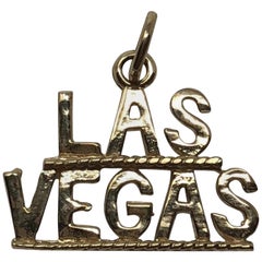 Vintage 14 Karat Gold Las Vegas Pendent Charm