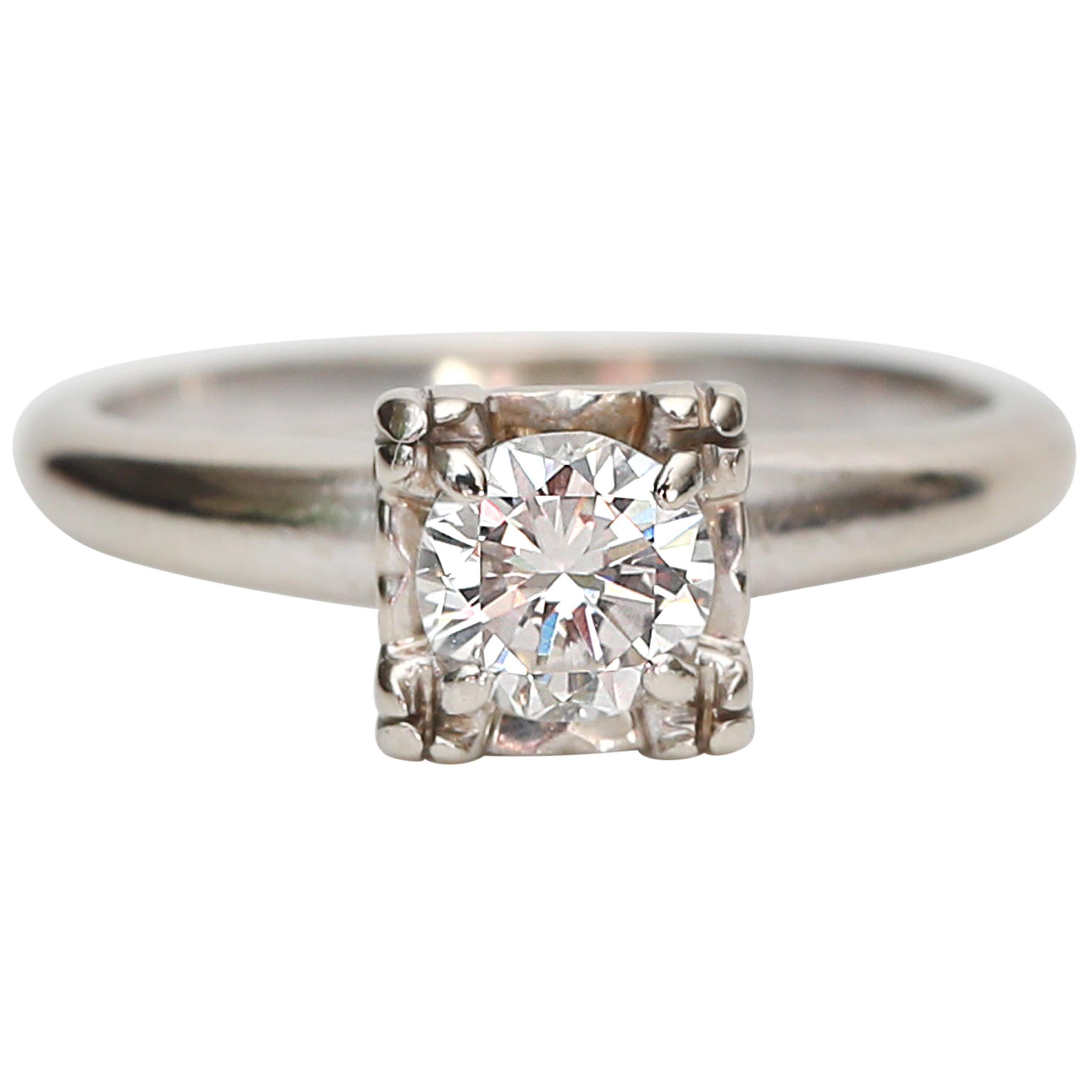 Ca. 1970 – Diamond Solitaire Half-Carat Engagement ring, Birmingham |  Antique Jewellery Berlin · Engagement Rings · Wedding Bands