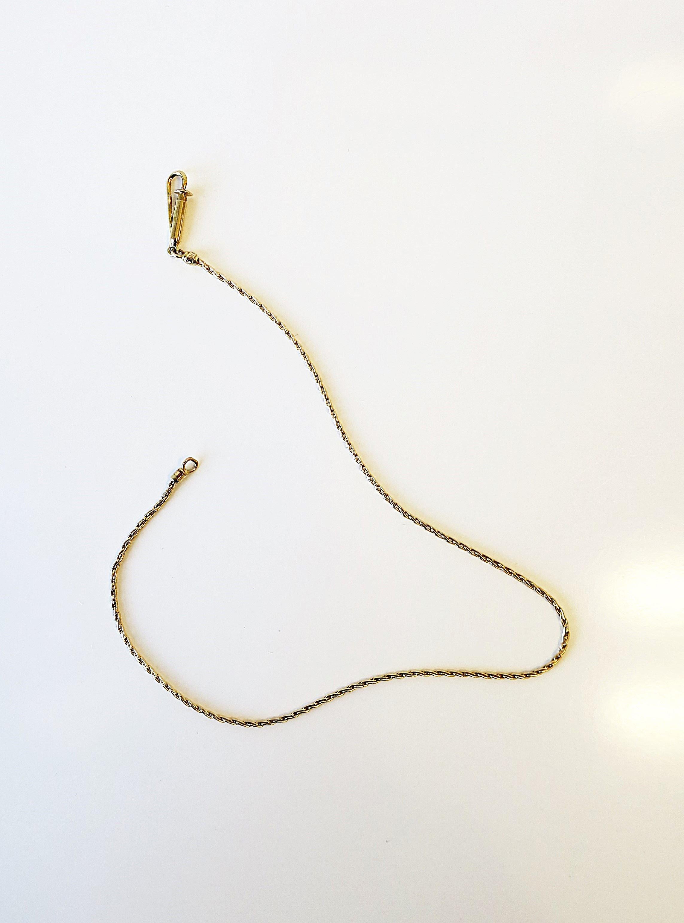 Pocket Watch Chain by Henry Dankner In Excellent Condition For Sale In New York, NY