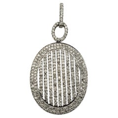 Anhänger aus 14 Karat Weißgold und Diamanten