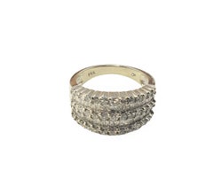 14 Karat White Gold and Diamond Ring